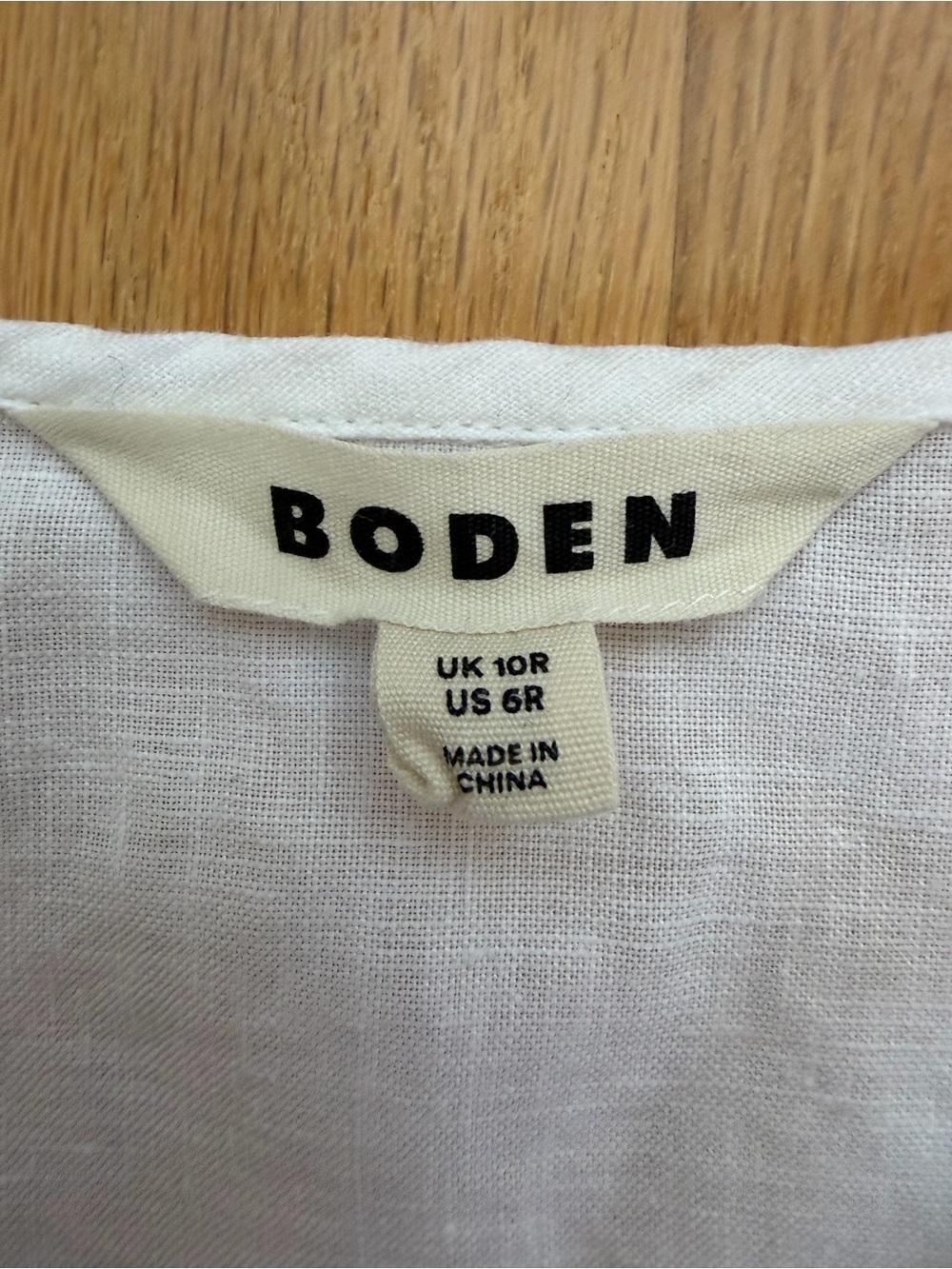 Boden White Maxi Dress with Pink & Blue Embroidery - Picture 14 of 15